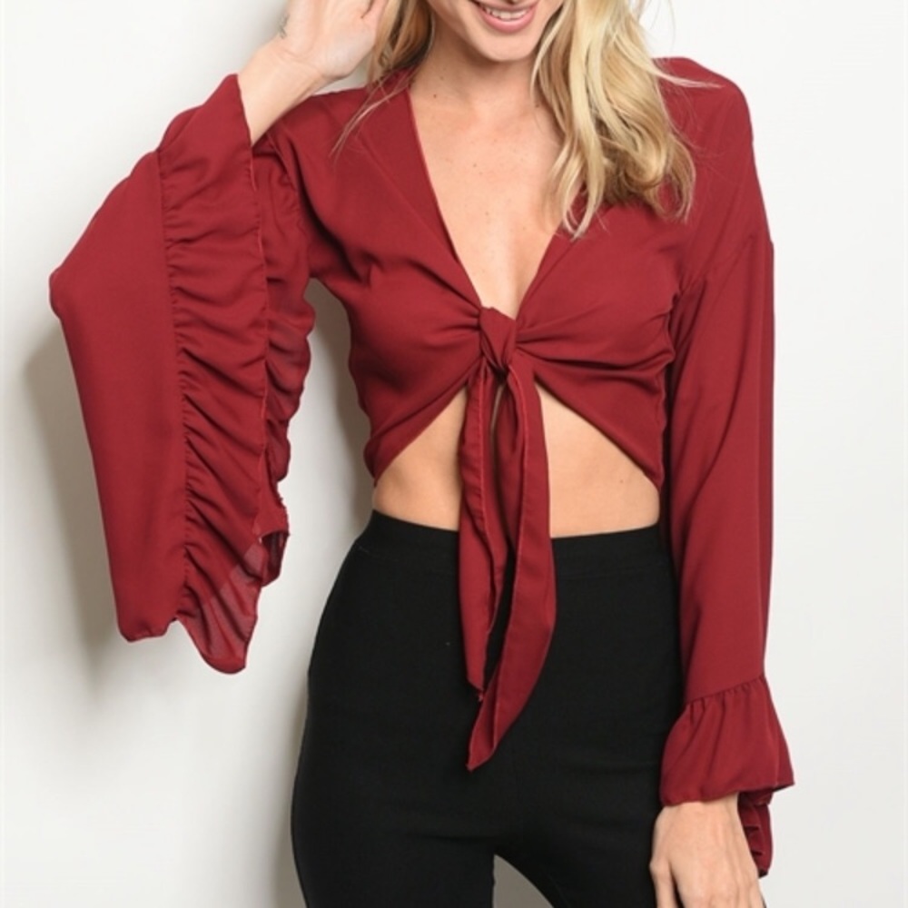 Pass the wine crop top